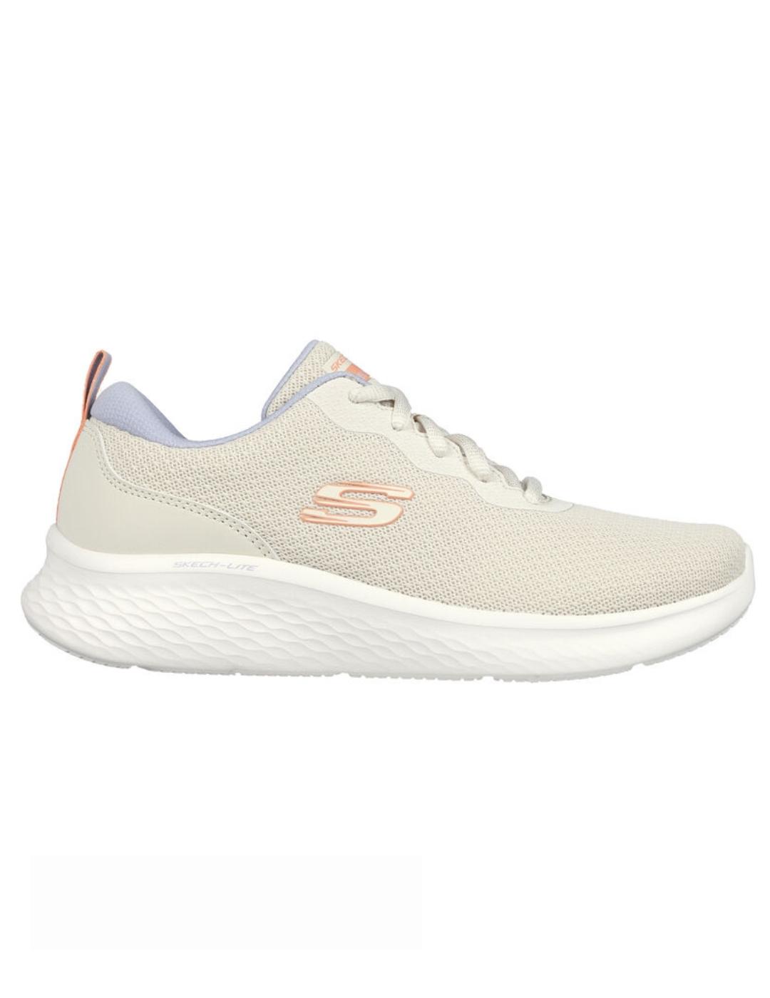 Zapatillas skechers lite pro beige de mujer.