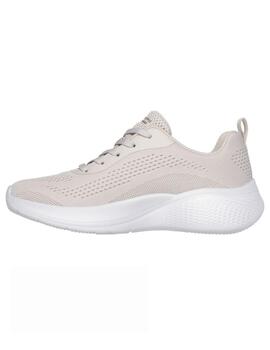 Zapatillas skechers bobs infinity natural de mujer.