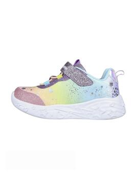 Zapatillas skechers s lights unicorn charmer de niña.