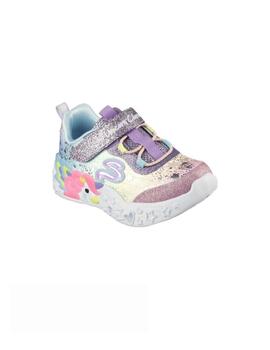 Zapatillas skechers s lights unicorn charmer de niña.