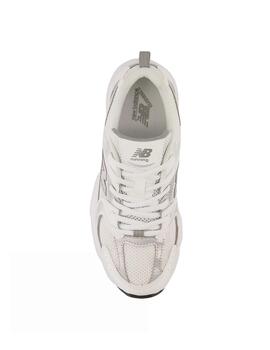 Zapatillas new balance gr530ad blanco plata de niño.