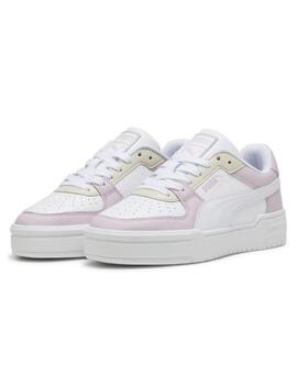 Zapatillas puma ca pro classic blanco violeta de mujer.