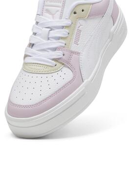 Zapatillas puma ca pro classic blanco violeta de mujer.