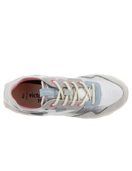 Zapatillas victoria 1985  basket wing pop plata de mujer.