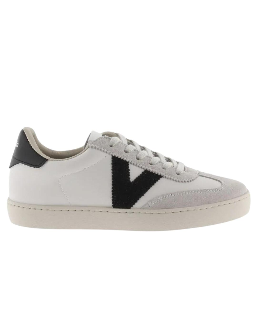 Zapatillas victoria basket berlin blanco negro de mujer.