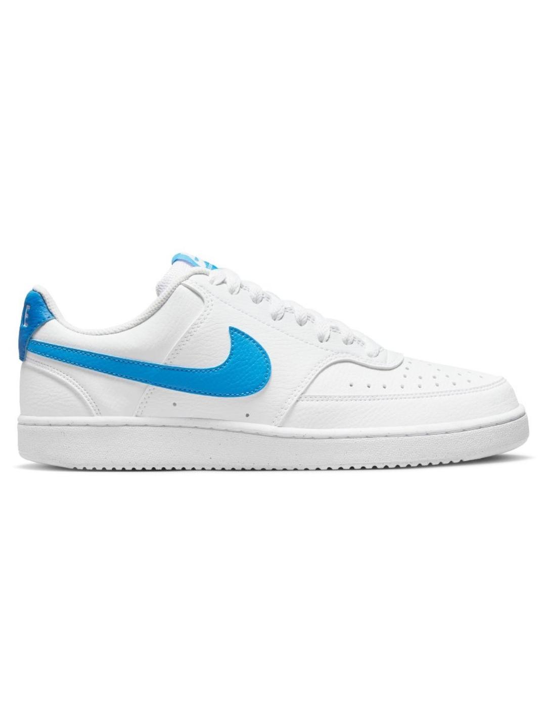 Zapatillas nike court vision lo nn blanco azul de hombre.