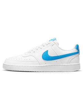 Zapatillas nike court vision lo nn blanco azul de hombre.