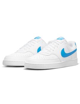 Zapatillas nike court vision lo nn blanco azul de hombre.