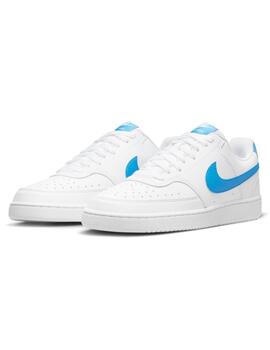 Zapatillas nike court vision lo nn blanco azul de hombre.