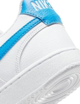 Zapatillas nike court vision lo nn blanco azul de hombre.