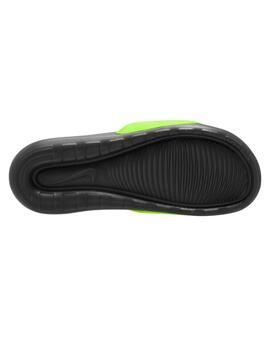 chanclas nike victori one slide negro verde de hombre.