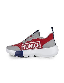 Zapatillas munich jony kid 02 gris de niño.