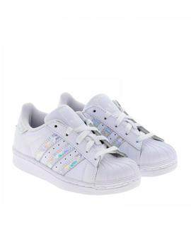 Zapatillas de Niño ADIDAS SUPERSTAR PLATA BRILLO