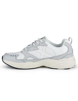 Zapatillas munich runar 07 blanco gris unisex.