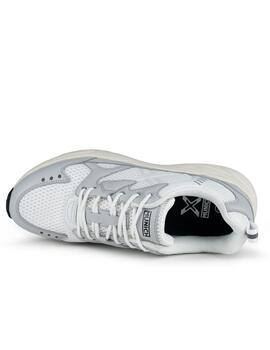 Zapatillas munich runar 07 blanco gris unisex.