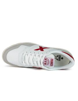 Zapatillas munich arrow 66 blanco rojo de hombre.