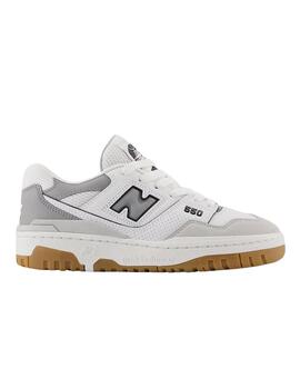 Zapatillas new balance gsb550sf blanco gris de niño.