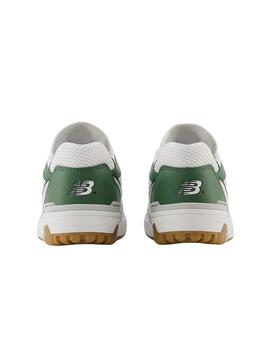 Zapatillas new balance psb550sd blanco verde de niño.