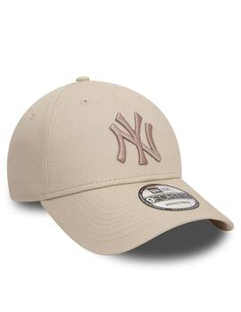 gorra new era 9 forty new york yankees ess beige de hombre.