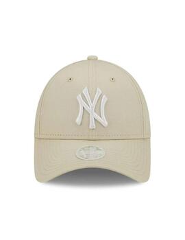 gorra new era 9forty newyork yankees ess gris crema de mujer