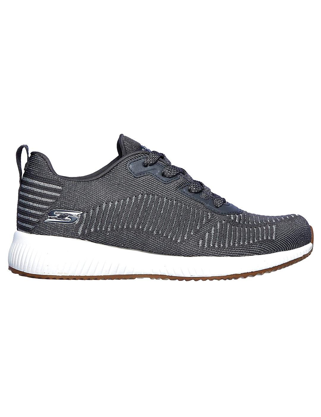 skechers bobs squad hombre plata
