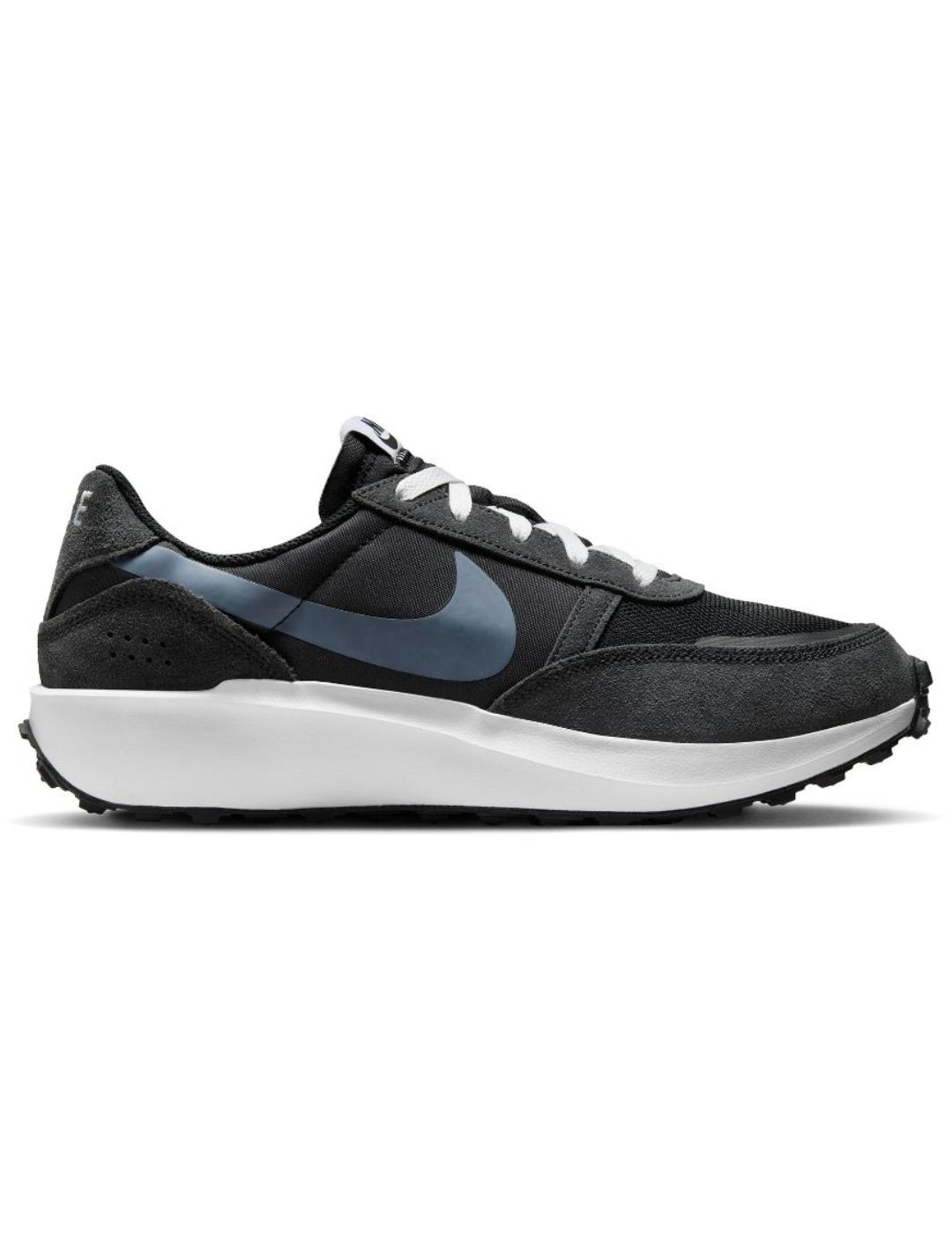 Zapatillas nike waffle nav negro gris de hombre.