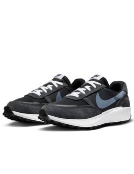 Zapatillas nike waffle nav negro gris de hombre.