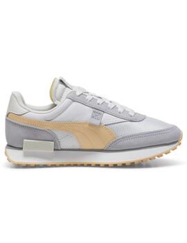 Zapatillas puma future rider soft gris de mujer.