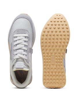 Zapatillas puma future rider soft gris de mujer.