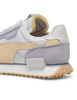 Zapatillas puma future rider soft gris de mujer.