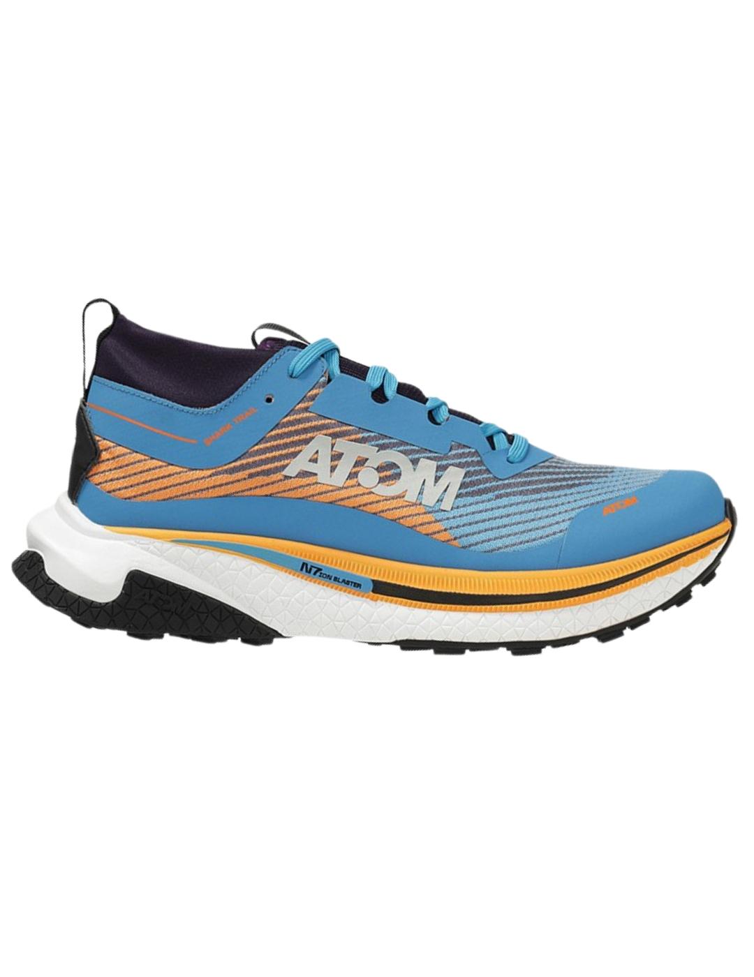 Zapatillas atom shark trail  at139 azul de hombre.