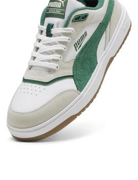 Zapatillas puma doublecourt prm blanco verde de hombre.