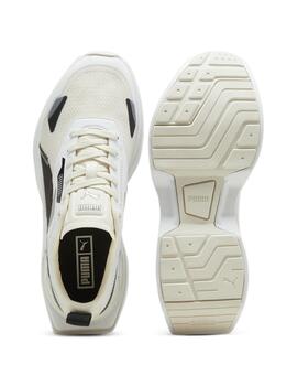 Zapatillas puma kosmo rider blanco beige de mujer.