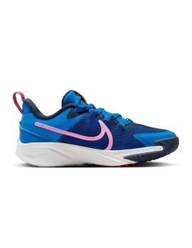 Zapatillas nike star runner 4 nn lil ps azul de niño.