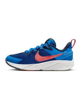 Zapatillas nike star runner 4 nn lil ps azul de niño.