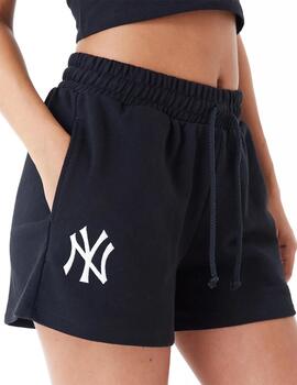pantalon corto new era new york yankees negro de mujer.