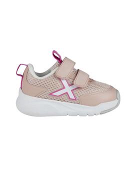 Zapatillas munich baby cloe 15 rosa de bebé.