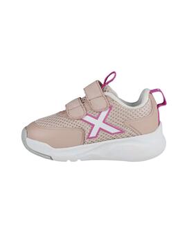 Zapatillas munich baby cloe 15 rosa de bebé.