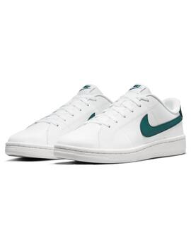 Zapatillas nike court royale 2 blanco verde de hombre.