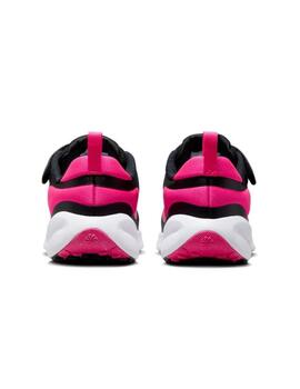 Zapatillas nike revolution 7 psv negro rosa de niña.