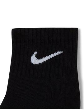 calcetines nike everyday cushioner media caña negro unisex.