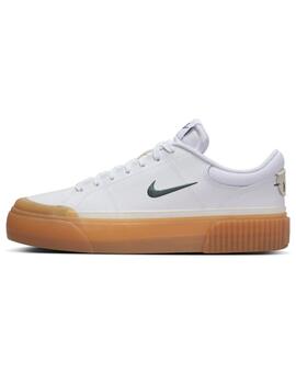 Zapatillas nike court legacy lift blanco caramelo de mujer.