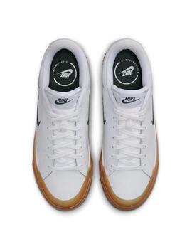 Zapatillas nike court legacy lift blanco caramelo de mujer.
