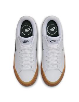 Zapatillas nike court legacy lift blanco caramelo de mujer.