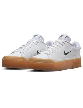 Zapatillas nike court legacy lift blanco caramelo de mujer.