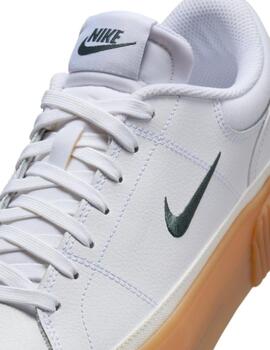 Zapatillas nike court legacy lift blanco caramelo de mujer.