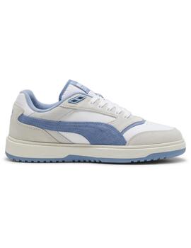 Zapatillas puma doublecourt blanco azul de hombre.