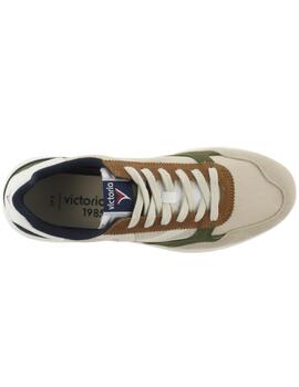 Zapatillas victoria 1985 anima sport retro beige de hombre.