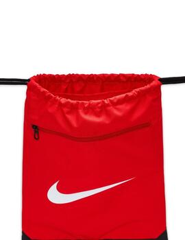Gymsack nike brasilia 9.5 rojo unisex.