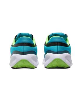 Zapatillas nike revolution 7 gs gris verde de niño.